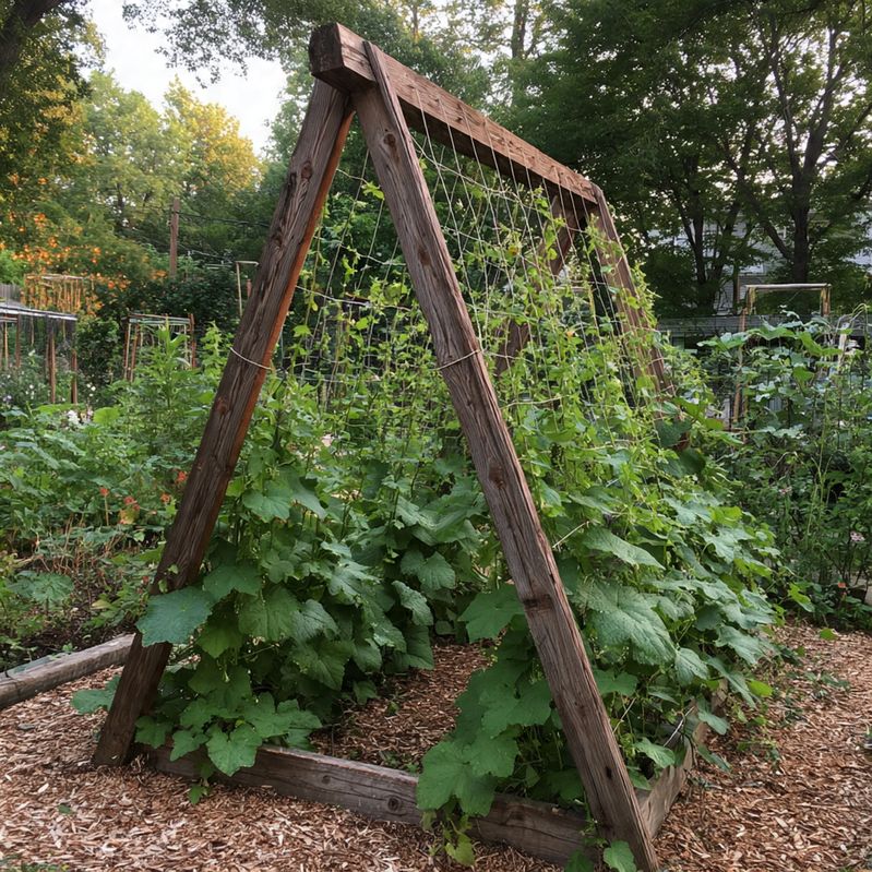 A-alakú keret uborka futtatásra