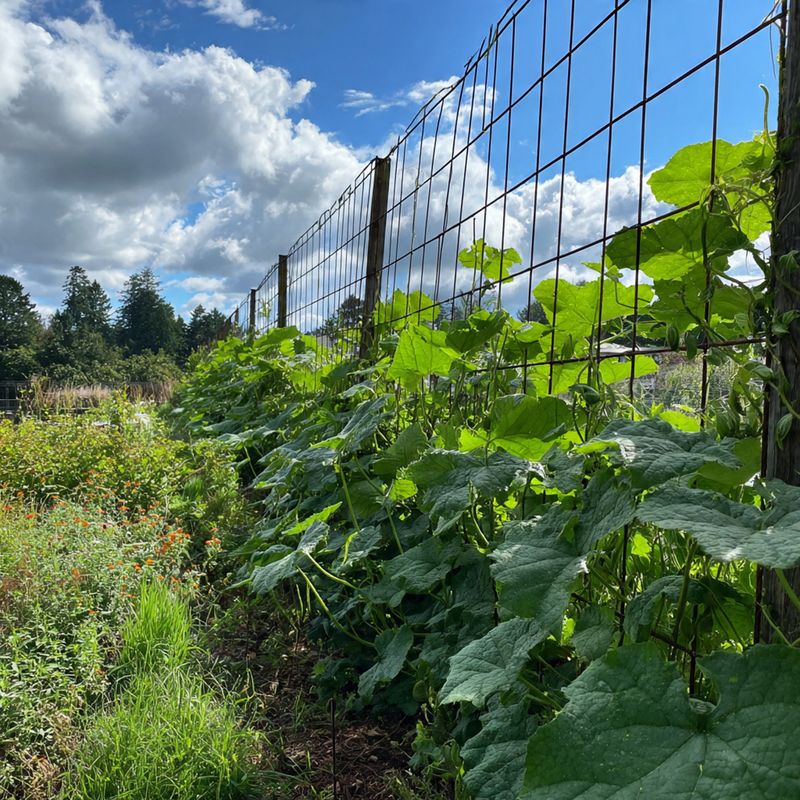 hegesztett drótháló kerítés uborka futtatásra