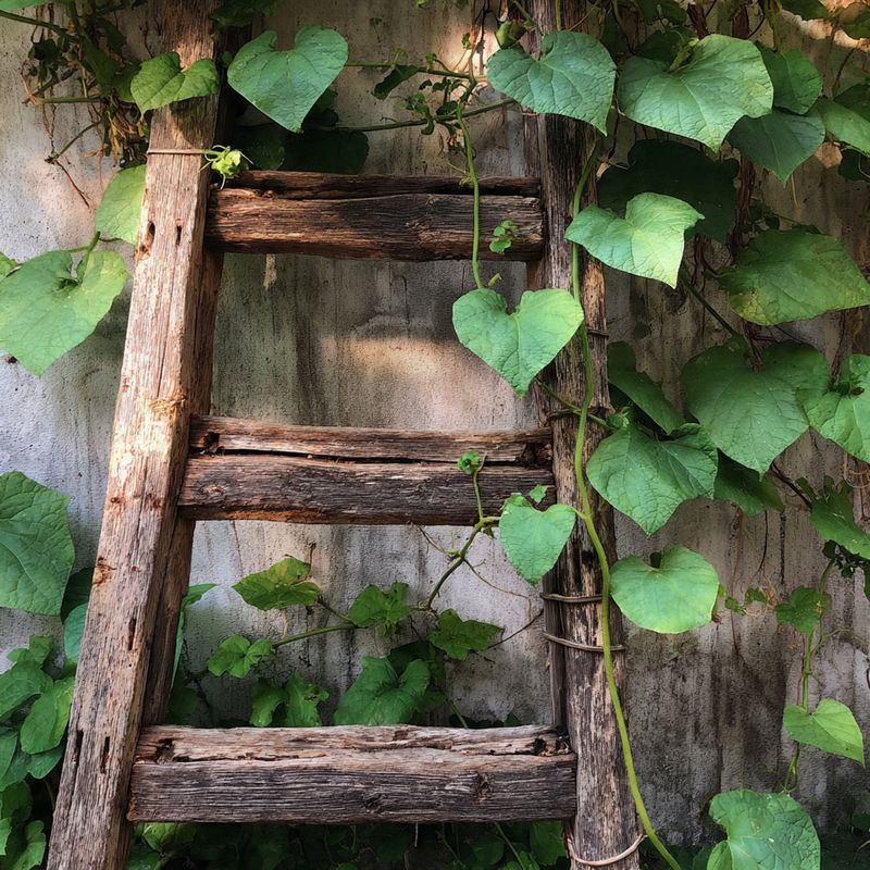 régi létra uborkafuttató